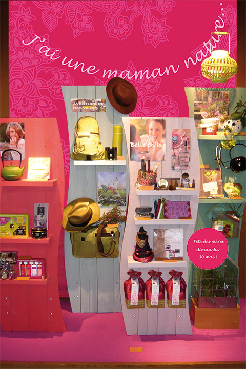 Vitrines des magasins Nature & Découvertes