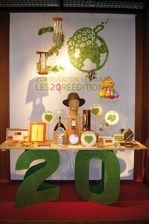 Vitrines des magasins Nature & Découvertes